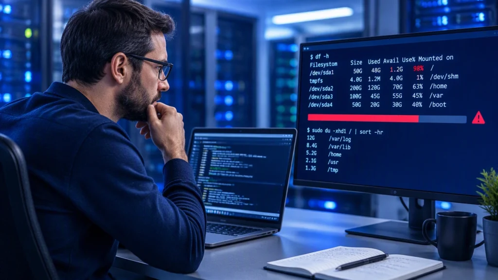 Khắc phục lỗi đầy ổ đĩa trên Linux: hướng dẫn dựa trên bằng chứng cho quản trị hệ thống