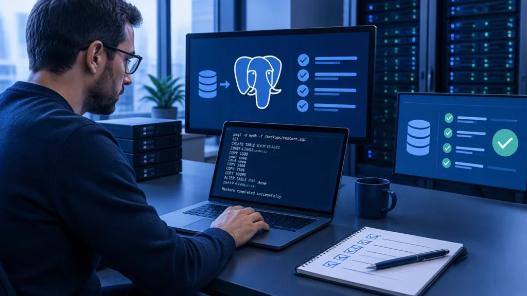 Phương pháp có thể lặp lại để xác minh khôi phục sao lưu PostgreSQL trong quản trị hệ thống
