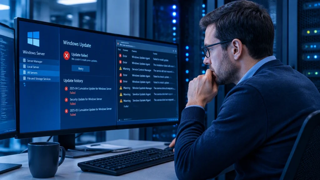 Cách khắc phục lỗi cập nhật Windows Server và khởi động lại bị kẹt: hướng dẫn quản trị hệ thống có cấu trúc